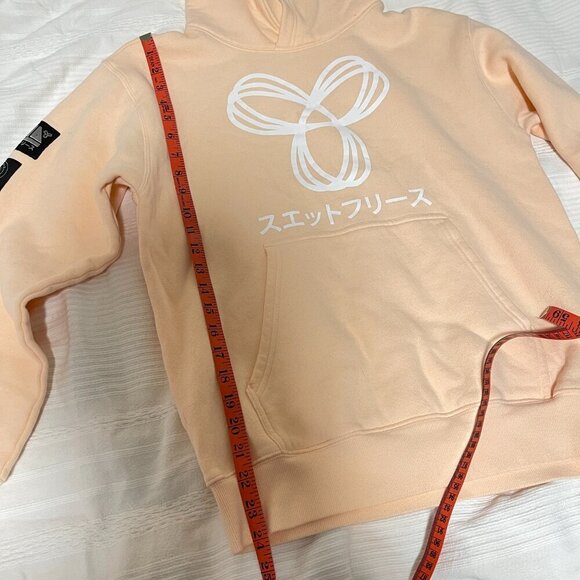Aritzia TNA Rare Sweatfleece Streetwear Hoodie Peach - Small - Picture 10 of 11